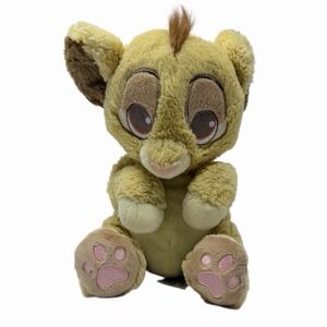 SIMBA Sitting w/Paws Up Disney Parks Plush 10"